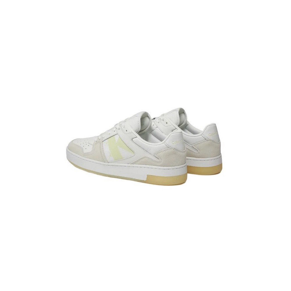 CALVIN KLEIN JEANS BASKET CUPSOLE LOW LTH NBS LUM ΠΑΠΟΥΤΣΙ ΑΝΔΡΙΚΟ WHITE