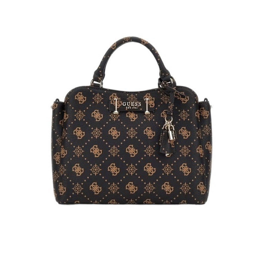 GUESS SILIA GIRLFRIEND SATCHEL ΤΣΑΝΤΑ ΓΥΝΑΙΚΕΙΑ BROWN