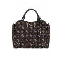 GUESS SILIA GIRLFRIEND SATCHEL ΤΣΑΝΤΑ ΓΥΝΑΙΚΕΙΑ BROWN