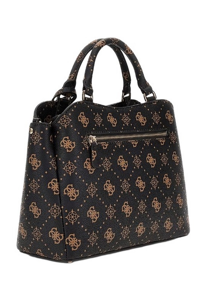 GUESS SILIA GIRLFRIEND SATCHEL ΤΣΑΝΤΑ ΓΥΝΑΙΚΕΙΑ BROWN