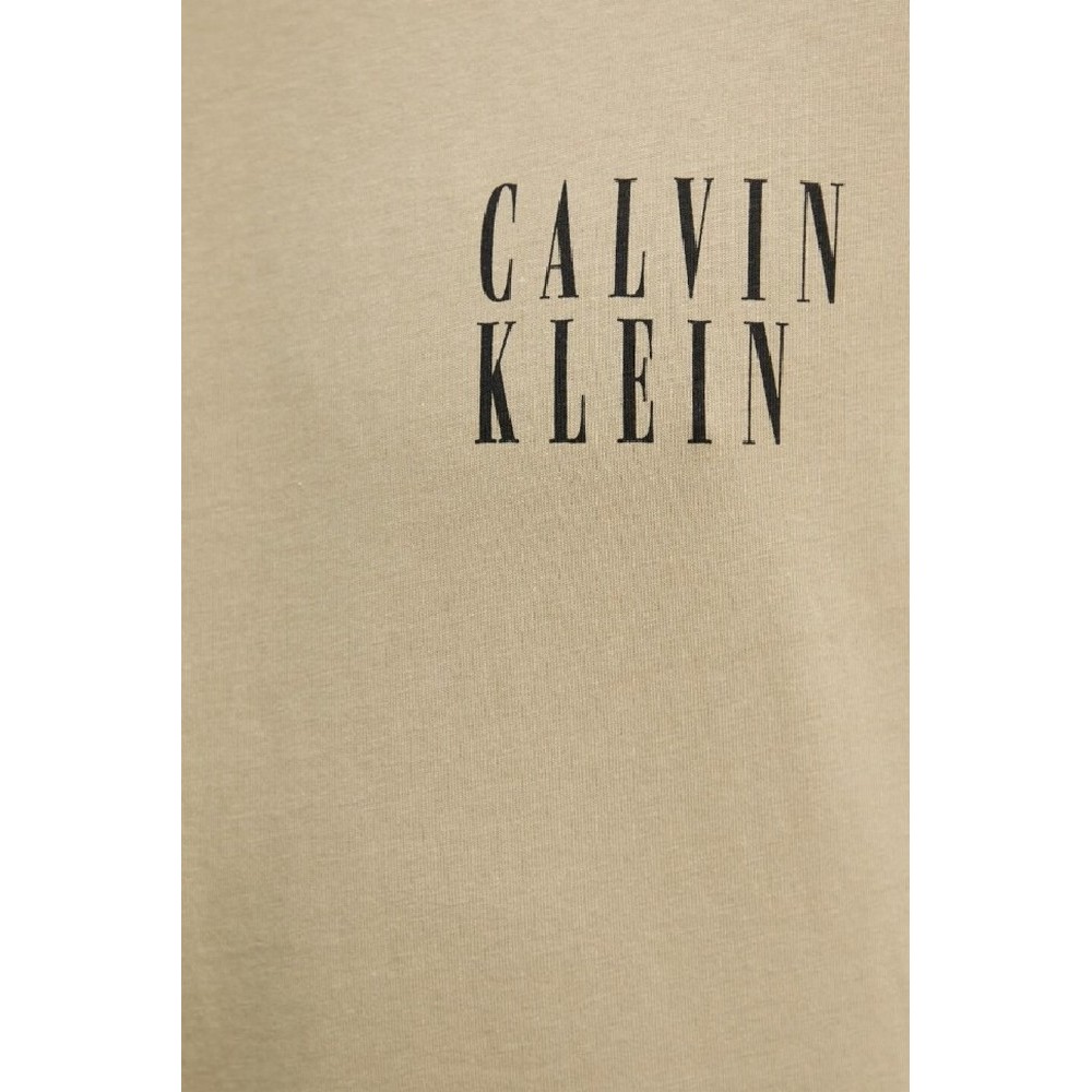 CALVIN KLEIN JEANS OMBRE TEXT BOX TEE T-SHIRT ΜΠΛΟΥΖΑ ΑΝΔΡΙΚΗ KHAKI