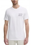 CALVIN KLEIN JEANS OMBRE TEXT BOX TEE T-SHIRT ΜΠΛΟΥΖΑ ΑΝΔΡΙΚΗ BRIGHT WHITE