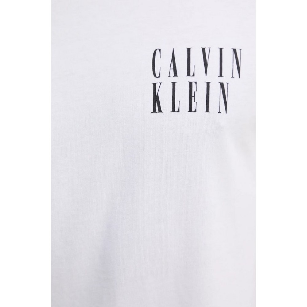 CALVIN KLEIN JEANS OMBRE TEXT BOX TEE T-SHIRT ΜΠΛΟΥΖΑ ΑΝΔΡΙΚΗ BRIGHT WHITE