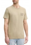 CALVIN KLEIN JEANS OMBRE TEXT BOX TEE T-SHIRT ΜΠΛΟΥΖΑ ΑΝΔΡΙΚΗ KHAKI