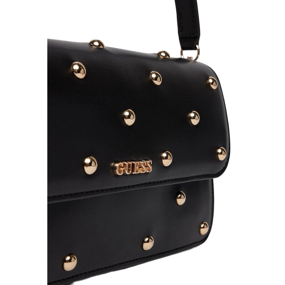 GUESS SADIE FLAP SHOULDER BAG ΤΣΑΝΤΑ ΓΥΝΑΙΚΕΙΑ BLACK