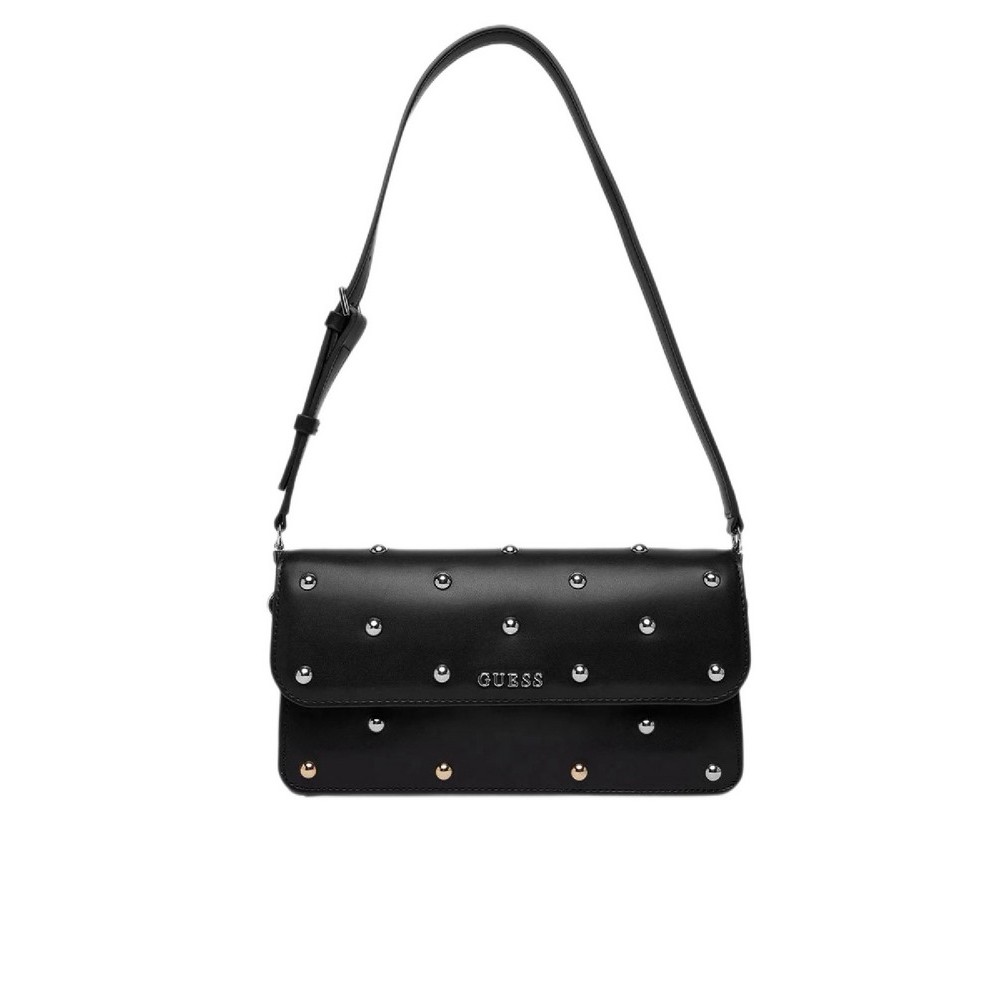 GUESS SADIE FLAP SHOULDER BAG ΤΣΑΝΤΑ ΓΥΝΑΙΚΕΙΑ BLACK