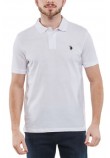 U.S POLO ASSN KING ΜΠΛΟΥΖΑ POLO ΑΝΔΡΙΚΗ WHITE