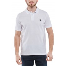 U. S POLO KING ΜΠΛΟΥΖΑ POLO ΑΝΔΡΙΚΗ WHITE