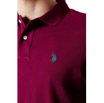 U. S POLO KING ΜΠΛΟΥΖΑ POLO ΑΝΔΡΙΚΗ BORDEAUX