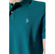 U. S POLO KING ΜΠΛΟΥΖΑ POLO ΑΝΔΡΙΚΗ TURQUOISE