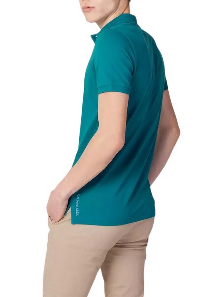 U. S POLO KING ΜΠΛΟΥΖΑ POLO ΑΝΔΡΙΚΗ TURQUOISE