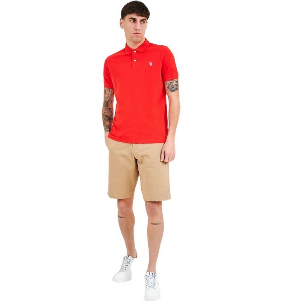 U.S POLO ASSN KING ΜΠΛΟΥΖΑ POLO ΑΝΔΡΙΚΗ CORAL