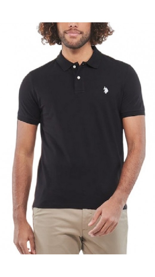 U. S POLO KING ΜΠΛΟΥΖΑ POLO ΑΝΔΡΙΚΗ BLACK