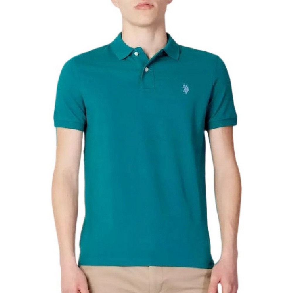 U. S POLO KING ΜΠΛΟΥΖΑ POLO ΑΝΔΡΙΚΗ TURQUOISE