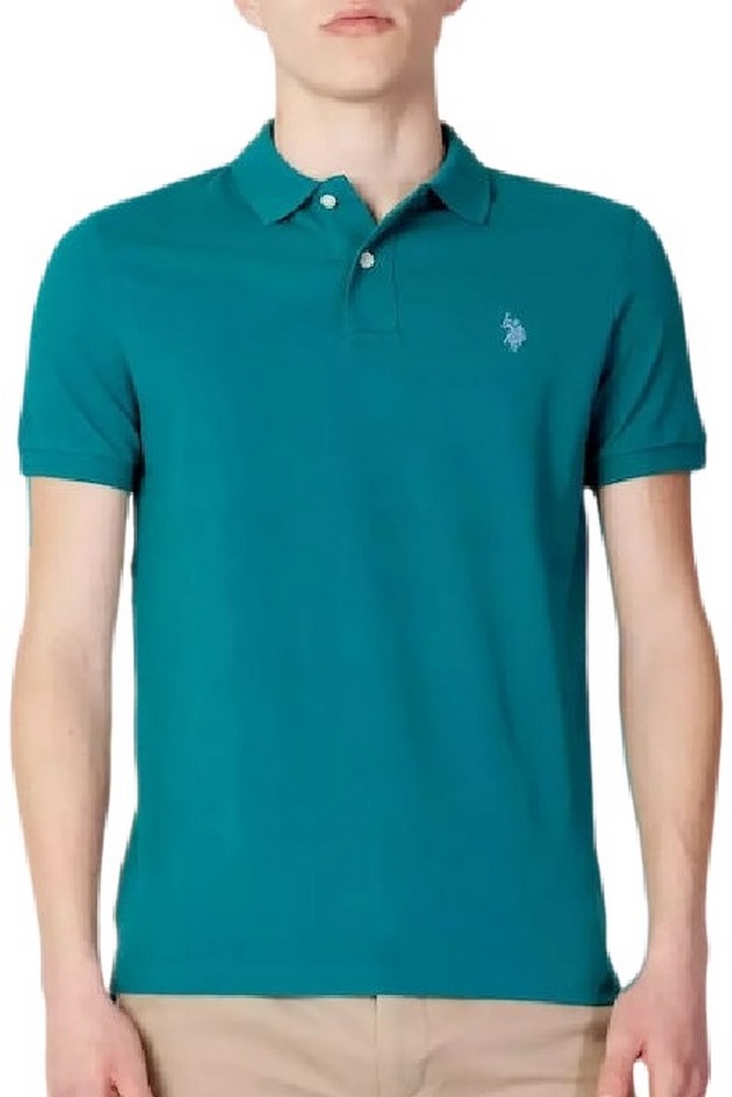 U. S POLO KING ΜΠΛΟΥΖΑ POLO ΑΝΔΡΙΚΗ TURQUOISE