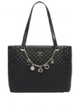 GUESS EVERLEE NOEL TOTE ΤΣΑΝΤΑ ΓΥΝΑΙΚΕΙΑ BLACK