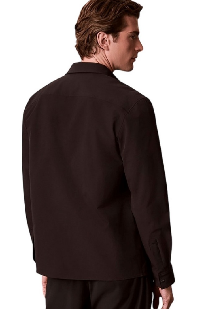 CALVIN KLEIN TECH KNIT DOBBY CLASSIC OVERSHIRT ΠΟΥΚΑΜΙΣΟ ΑΝΔΡΙΚΟ BLACK