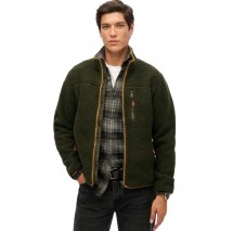 SUPERDRY D2 OVIN OUTDOOR FULL ZIP FLEECE ΖΑΚΕΤΑ ΑΝΔΡΙΚΗ OLIVE