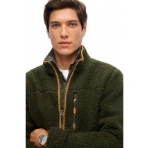 SUPERDRY D2 OVIN OUTDOOR FULL ZIP FLEECE ΖΑΚΕΤΑ ΑΝΔΡΙΚΗ OLIVE