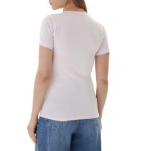 GUESS VN MINI TRIANGLE T-SHIRT ΜΠΛΟΥΖΑ ΓΥΝΑΙΚΕΙΑ ROSE