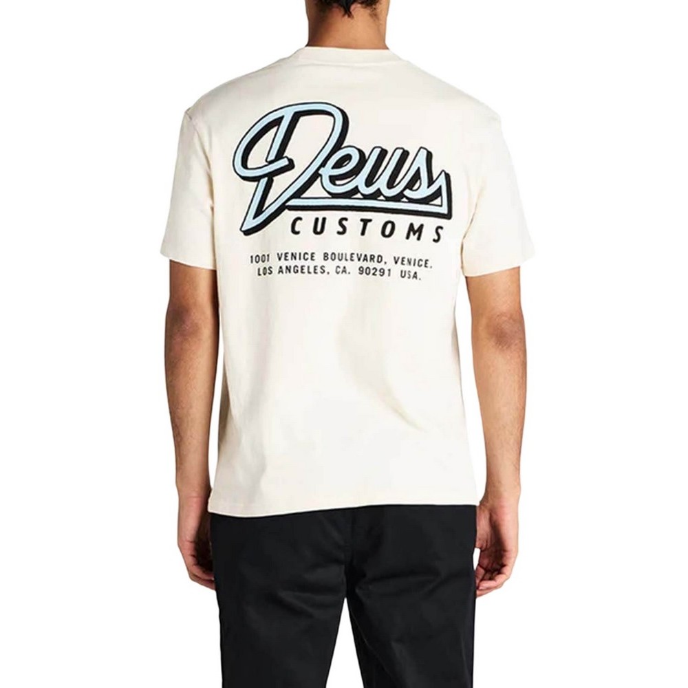 DEUS CONDUIT TEE T-SHIRT ΜΠΛΟΥΖΑ ΑΝΔΡΙΚΗ OFF WHITE