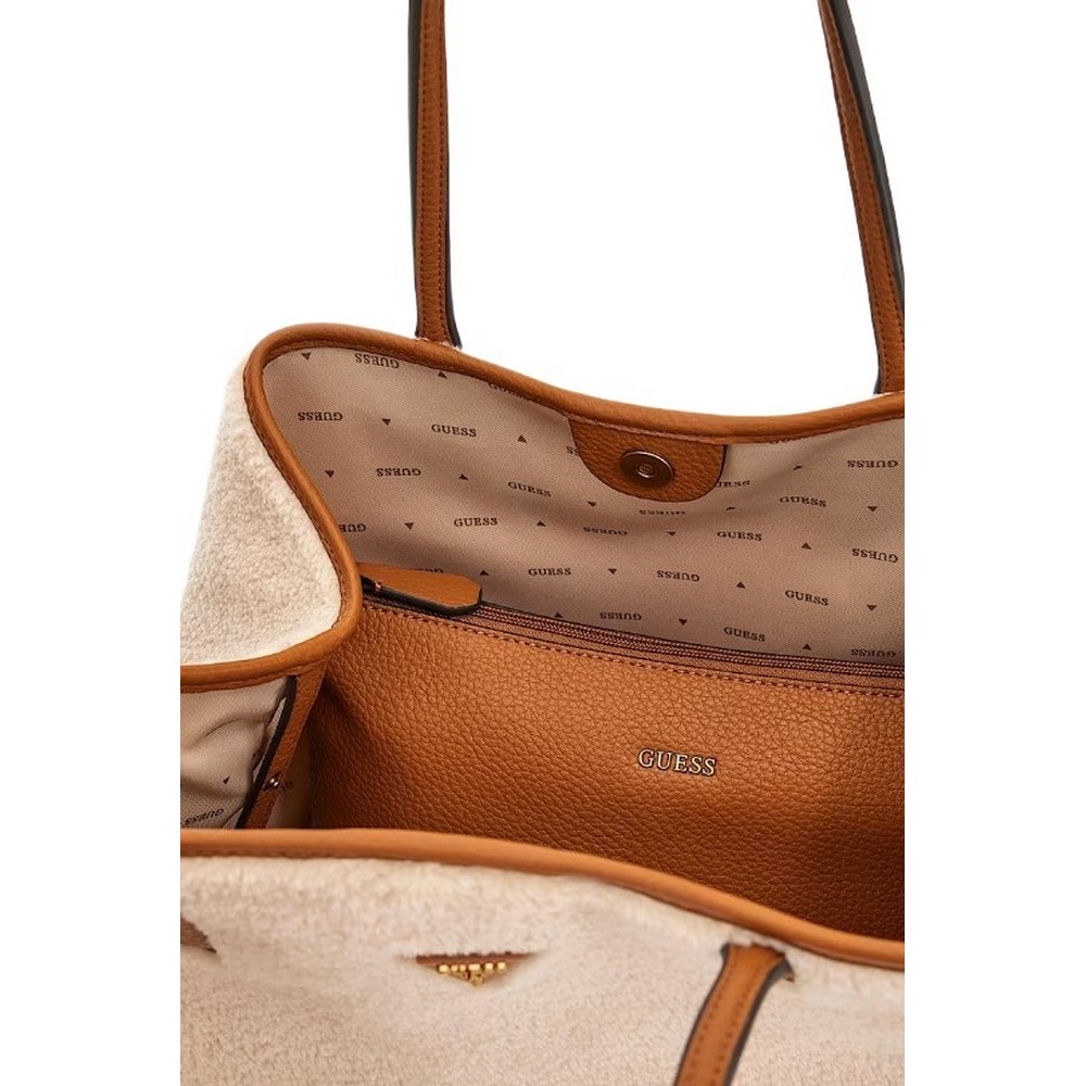 GUESS VICTTORIA LARGE 2 IN 1 TOTE ΤΣΑΝΤΑ ΓΥΝΑΙΚΕΙΑ NATURAL