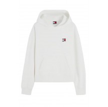 TOMMY JEANS BXY ARCH WAVY FLAG HOOD EXT ΜΠΛΟΥΖΑ ΦΟΥΤΕΡ ΓΥΝΑΙΚΕΙΑ ECRU