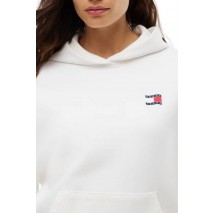 TOMMY JEANS BXY ARCH WAVY FLAG HOOD EXT ΜΠΛΟΥΖΑ ΦΟΥΤΕΡ ΓΥΝΑΙΚΕΙΑ ECRU