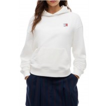 TOMMY JEANS BXY ARCH WAVY FLAG HOOD EXT ΜΠΛΟΥΖΑ ΦΟΥΤΕΡ ΓΥΝΑΙΚΕΙΑ ECRU