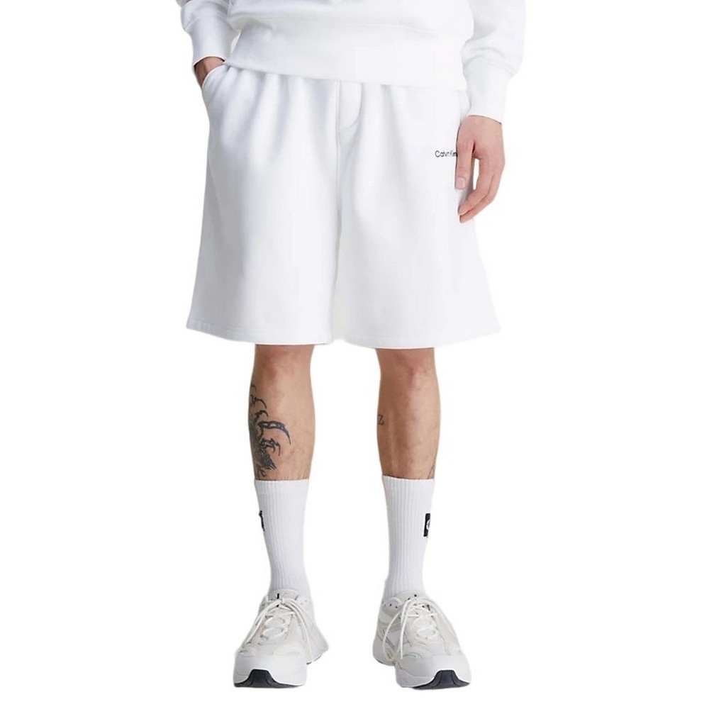 CALVIN KLEIN JEANS INSTITUTIONAL HWK SHORT ΣΟΡΤΣ ΑΝΔΡΙΚΟ WHITE