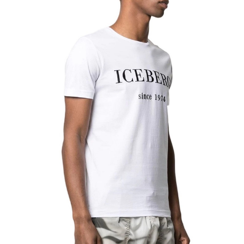 ICEBERG  JERSEY T-SHIRT ΜΠΛΟΥΖΑ ΑΝΔΡΙΚΗ WHITE