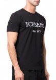 ICEBERG  JERSEY T-SHIRT ΜΠΛΟΥΖΑ ΑΝΔΡΙΚΗ BLACK