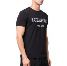 ICEBERG  JERSEY T-SHIRT ΜΠΛΟΥΖΑ ΑΝΔΡΙΚΗ BLACK