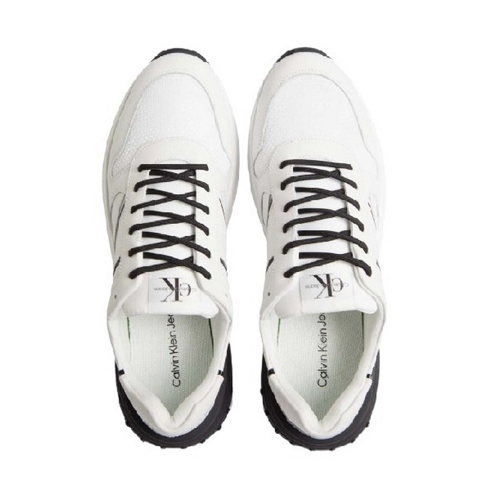 CALVIN KLEIN JEANS CHUNKY RUNNER BRANDED LACES ΠΑΠΟΥΤΣΙ ΑΝΔΡΙΚΟ WHITE