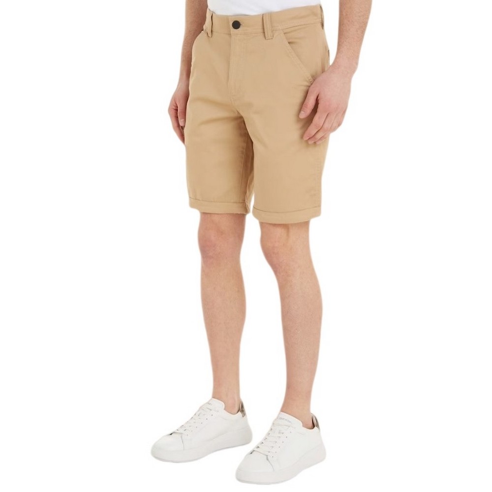 CALVIN KLEIN JEANS CHINO SHORT ΒΕΡΜΟΥΔΑ ΑΝΔΡΙΚΗ BEIGE