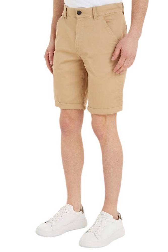 CALVIN KLEIN JEANS CHINO SHORT ΒΕΡΜΟΥΔΑ ΑΝΔΡΙΚΗ BEIGE