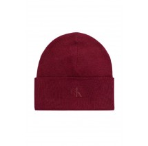 CALVIN KLEIN FINE RIB BEANIE ΣΚΟΥΦΟΣ ΑΝΔΡΙΚΟΣ BORDEAUX