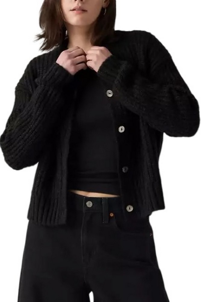 LEVIS® LUNA CARDIGAN ΖΑΛΕΤΑ ΠΛΕΚΤΗ ΓΥΝΑΙΚΕΙΑ BLACK