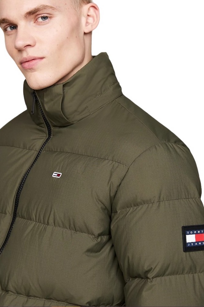 TOMMY JEANS ESSENTIAL DOWN JACKET ΜΠΟΥΦΑΝ ΑΝΔΡΙΚΟ GREEN