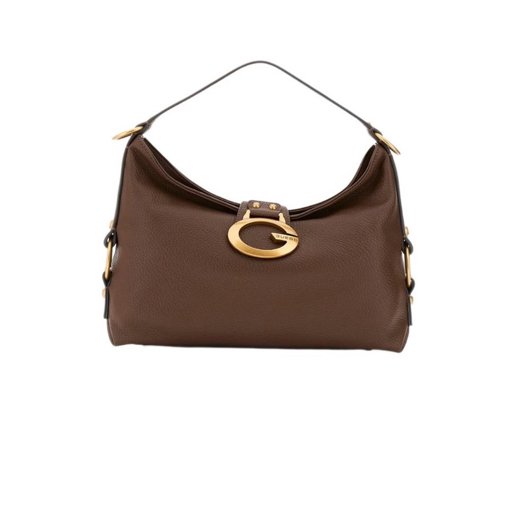 GUESS CAMDEN SHOULDER BAG ΤΣΑΝΤΑ ΓΥΝΑΙΚΕΙΑ BROWN