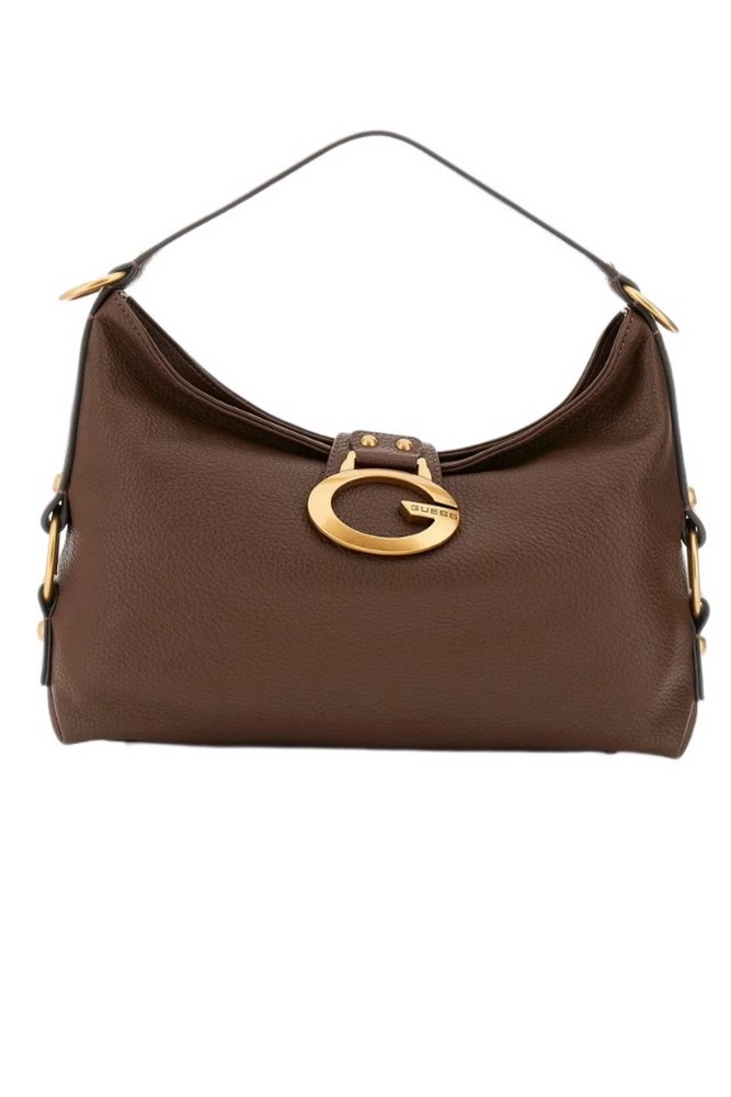 GUESS CAMDEN SHOULDER BAG ΤΣΑΝΤΑ ΓΥΝΑΙΚΕΙΑ BROWN