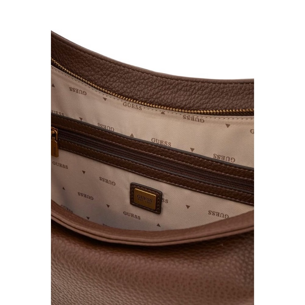 GUESS CAMDEN SHOULDER BAG ΤΣΑΝΤΑ ΓΥΝΑΙΚΕΙΑ BROWN