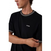 GUESS SIMON CN T-SHIRT ΜΠΛΟΥΖΑ ΑΝΔΡΙΚΗ BLACK