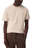 GUESS SIMON CN T-SHIRT ΜΠΛΟΥΖΑ ΑΝΔΡΙΚΗ BEIGE