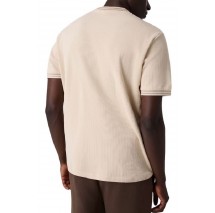 GUESS SIMON CN T-SHIRT ΜΠΛΟΥΖΑ ΑΝΔΡΙΚΗ BEIGE