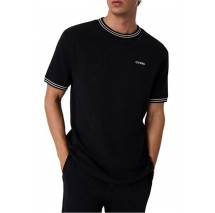 GUESS SIMON CN T-SHIRT ΜΠΛΟΥΖΑ ΑΝΔΡΙΚΗ BLACK