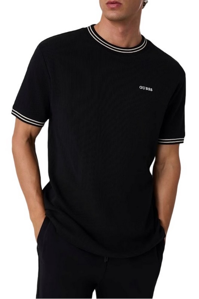 GUESS SIMON CN T-SHIRT ΜΠΛΟΥΖΑ ΑΝΔΡΙΚΗ BLACK