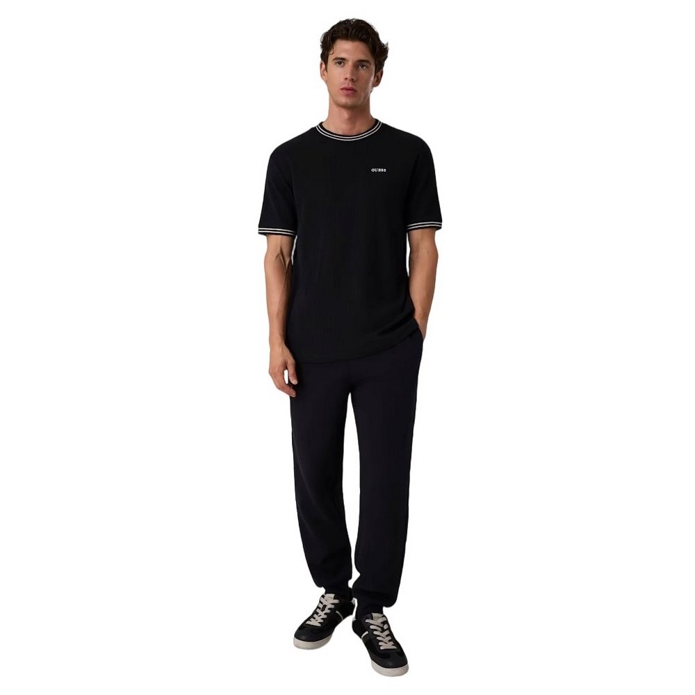 GUESS SIMON CN T-SHIRT ΜΠΛΟΥΖΑ ΑΝΔΡΙΚΗ BLACK