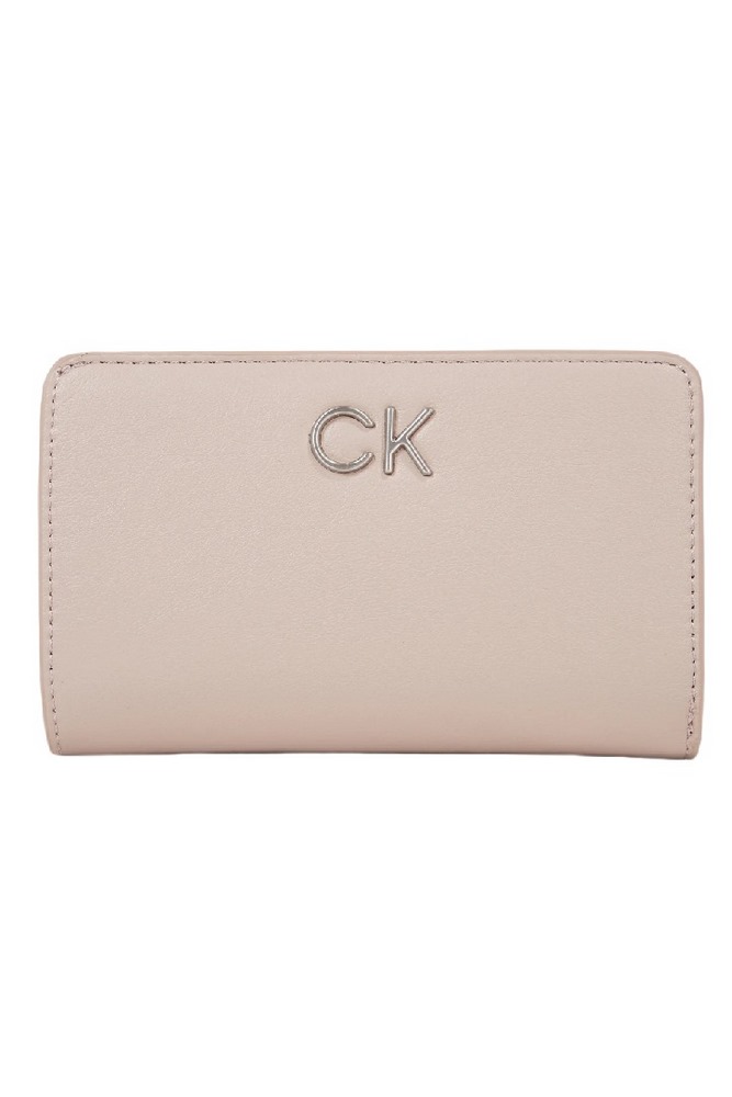 CALVIN KLEIN RE-LOCK BILLFOLD FRENCH WALLET ΠΟΡΤΟΦΟΛΙ ΓΥΝΑΙΚΕΙΟ NUDE