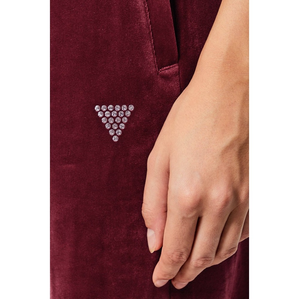 GUESS COUTURE STRAIGHT LONG PANT ΠΑΝΤΕΛΟΝΙ ΦΟΡΜΑ ΓΥΝΑΙΚΕΙΟ BURGUNDY